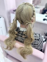 ヘアセット アリエス 池袋駅東口店(Aries) 髪リボンツインテール