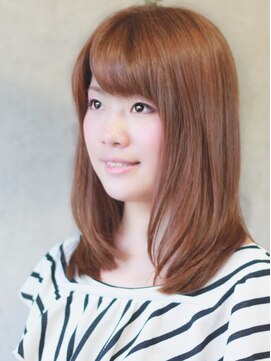 ヘアサロン シロップ(Hair Salon Syrup) 『セミストレート』×『オレンジベージュ』