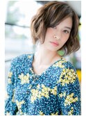大人ガーリー×ボブレイヤー×マロンベージュ