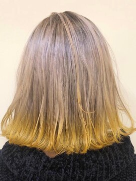 ジーナ 渋谷駅前(Zina) 【Zina渋谷】ケアブリーチでダメージ軽減カ裾カラー