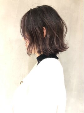 アルバム 銀座(ALBUM GINZA) シアラベンダーグラデーション_セミウェットウェーブ_ba262943