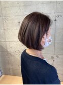 マロンベージュAラインボブ