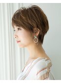 エドルカラー×ふんわり無造作大人ショートボブ