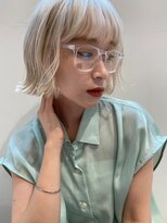 ローウェ 渋谷(Louwe)&nbsp;外ハネ切りっぱなし小顔ボブ20代30代[渋谷/渋谷駅]