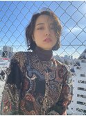 大人ウェーブでボブアレンジ
