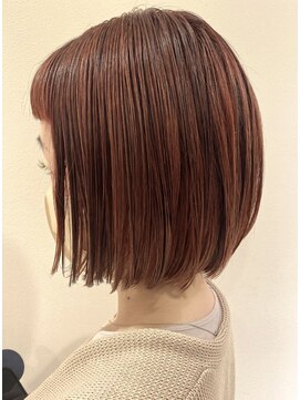 ジャム(Jam) 小顔ショートボブ×オレンジカラーで夏色に★中村大輔