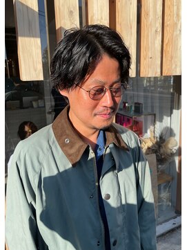 シプレ(cipre) メンズカット x センターパート