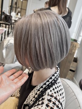 ネオリーブギンザ 銀座店(Neolive GINZA) ダブルカラー×グレージュ×ケアブリーチ【銀座】片桐