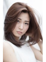 ライズ バイ レボ(RISE by REVO) 大人かわいい/レイヤーロング/グレーベージュ/前髪パーマ/我孫子