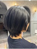 【and.S 銀座】30代40代50代大人ナチュラルレイヤーショートボブ