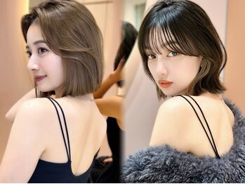 ロンドプロフィール 浦和(Lond profil)の写真/女性らしい柔らかさやあどけない可愛らしさも叶う前髪カット/顔周りで創る華やか韓国レイヤーボブ[浦和]