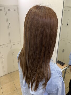 アッシュ 下北沢店(Ash) ブリーチなしダブルカラーでミルクティーブラウン