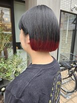 ヴィサージュメゾン(VISAGE maison)&nbsp;ブラック×レッド　エンドカラー