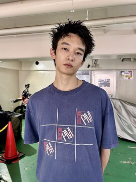 ヒュージ 表参道(huge) スパイキーショート/ニュアンスパーマ/ビジネスマンヘア/眉毛