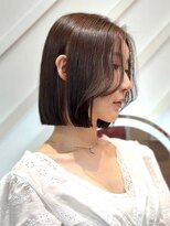 ロンドヴァリー 渋谷店(Lond vallee)&nbsp;切りっぱなしストンボブ×ベージュカラー