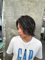 メンズサロン キング 心斎橋店(Men’s salon K!ng)&nbsp;ホワイトメッシュ/ツイスト/ツイスパ/パーマ/メンズ/眉毛/心斎橋