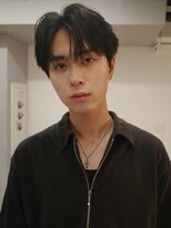 アンサー 渋谷(ANSWER)&nbsp;センターパートフェザーパーマナチュラル縮毛矯正渋谷原宿