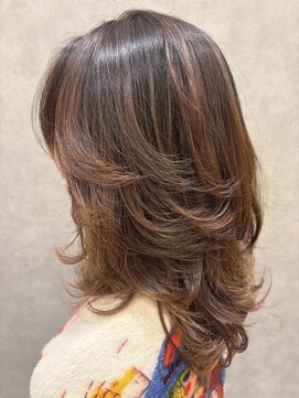 ナチュラル立体レイヤースタイル