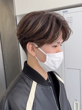 ビューナゴヤ 名駅(VIEW NAGOYA) メンズ/サーフカール/刈り上げセンターパート/波巻きツイスパ