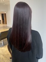 ヘアーアイストゥーレ(HAIR ICI TRE) 髪質改善カラー ダークブラウン 艶カラー
