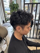 アロー 船橋店(AROH)&nbsp;MEN’S HAIR/波巻きツイストスパイラル/リバースセンターパート