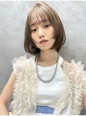 ブリーチなしカラー伸ばしかけヘア簡単スタイリング小顔ヘア