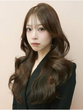 クム(kumu) 大人可愛い◎ロングレイヤー×ショコラブラウン小顔韓国風