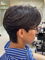 ニコ トウキョウ ヨコハマ(nico) メンズセンターパートウルフセンターパートニュアンスパーマ襟足