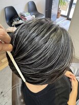 リョク ヘア ネイルアンドアイラッシュ(RYOKU Hair,Nail&Eyelash)&nbsp;地毛ハイライト×ショートボブ