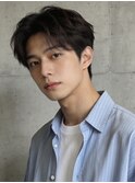 韓国マッシュセンターパートダウンパーマニュアンスパーマウルフ