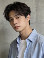 ノエルヘアー(Noel hair)&nbsp;韓国マッシュセンターパートダウンパーマニュアンスパーマウルフ