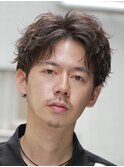 原宿アクティブショートルーズショートパーマツイストパーマ緩め