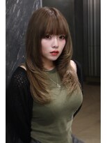 アンブル リュクス 池袋(amble luxe)&nbsp;オリーブグレージュレイヤー