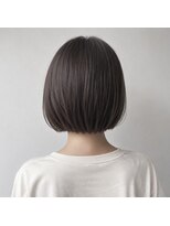 アンリエラ(Unliera)&nbsp;ボブ/暗髪グレージュ/切りっぱなしボブ/松山美容室