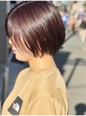 まとまり重視、コロンとしたボブ