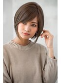 イメチェン！ハイライトココアブラウン×レイヤーショートボブ