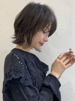 大人可愛い/外ハネボブ/ショートボブ/インナーカラー/江角