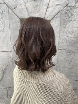 ガレリアエレガンテ 可児店(GALLARIA Elegante) 鎖骨ボブ シナモンベージュ