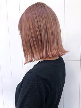 アイティー バイ アルバム 中野店(IT by ALBUM) ピンクアッシュ_オリーブカラーハイライトカラー_ba306633