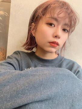 スリー バイ ベルベット 博多(THREE... by velvet) シアピンクベージュ