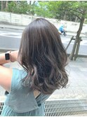 ミディアムレイヤー×アッシュグレージュ