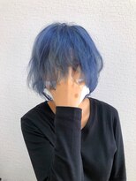 ヘアデザイン ニーチェ(Hair Design ni che) ネイビーカラー