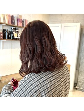 センスヘア(SENSE Hair) ブリーチなし！ピンク強めのピンクブラウン！