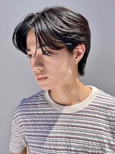 《毛流れ風ニュアンスパーマ》センターパートやマッシュとの相性が◎ (国分寺/メンズ/ニュアンスパーマ)