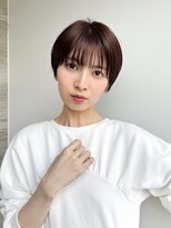 トルネード(TORNADO)&nbsp;大人ショート丸みひし形マッシュ暖色カラー丸顔絶壁面長K1218