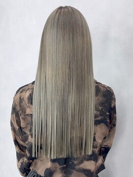 アルバム 池袋(ALBUM) ハイトーンオリーブグレー_エアリーロング_ba483993