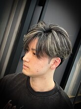 トランスセンド(Transcend) かきあげ風アップバング×ホワイトメッシュ