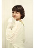 ふわっとカールが揺れるショートボブパーマ・・・HINATA