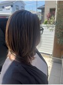 ミディアムレイヤースタイル