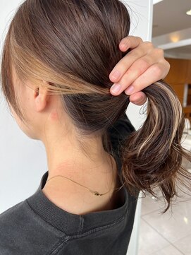 イーストハムアール(EAST HAM r) イヤリングカラー/ブラウン×ブラウンベージュ